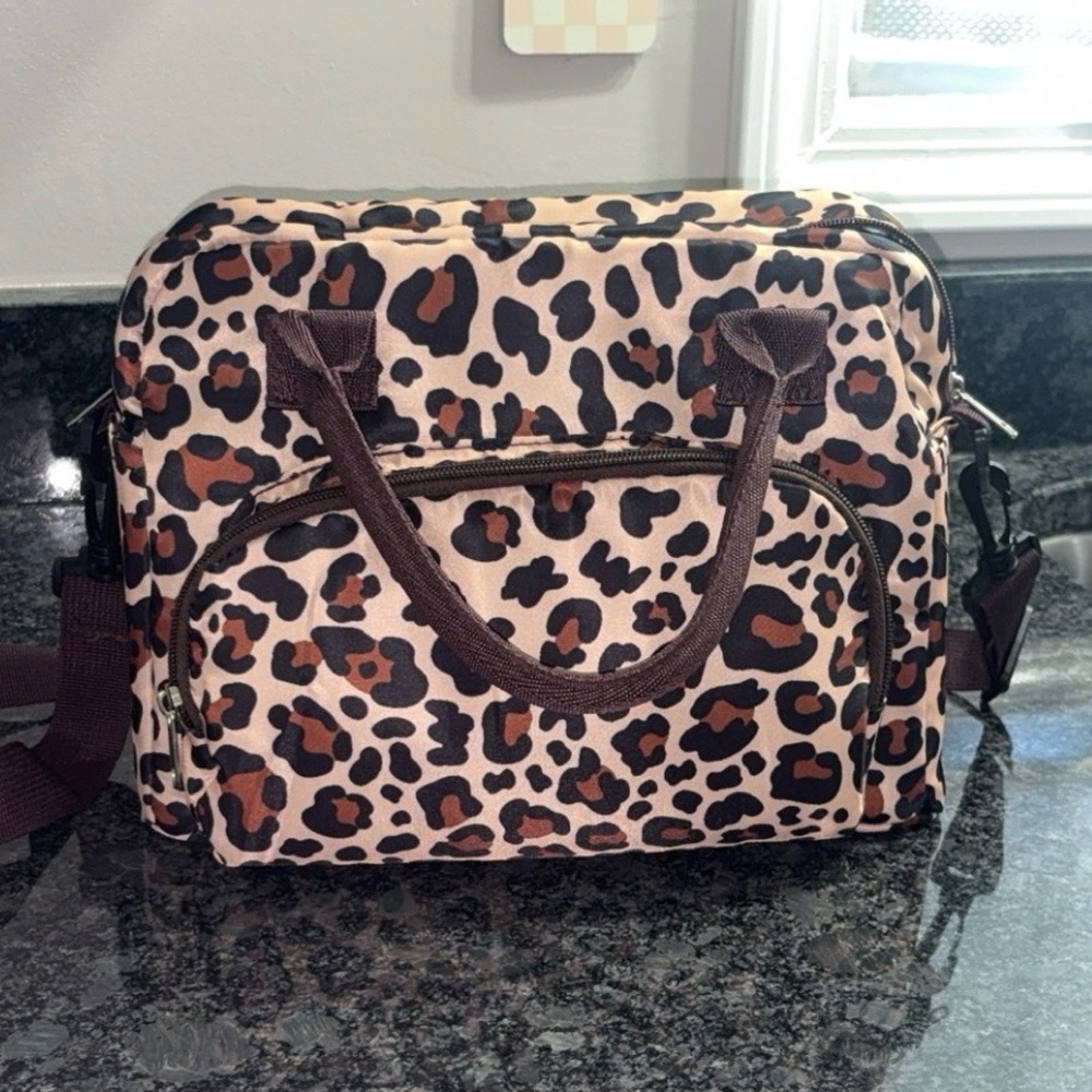 Leopard Print Insulated Lunch Bag